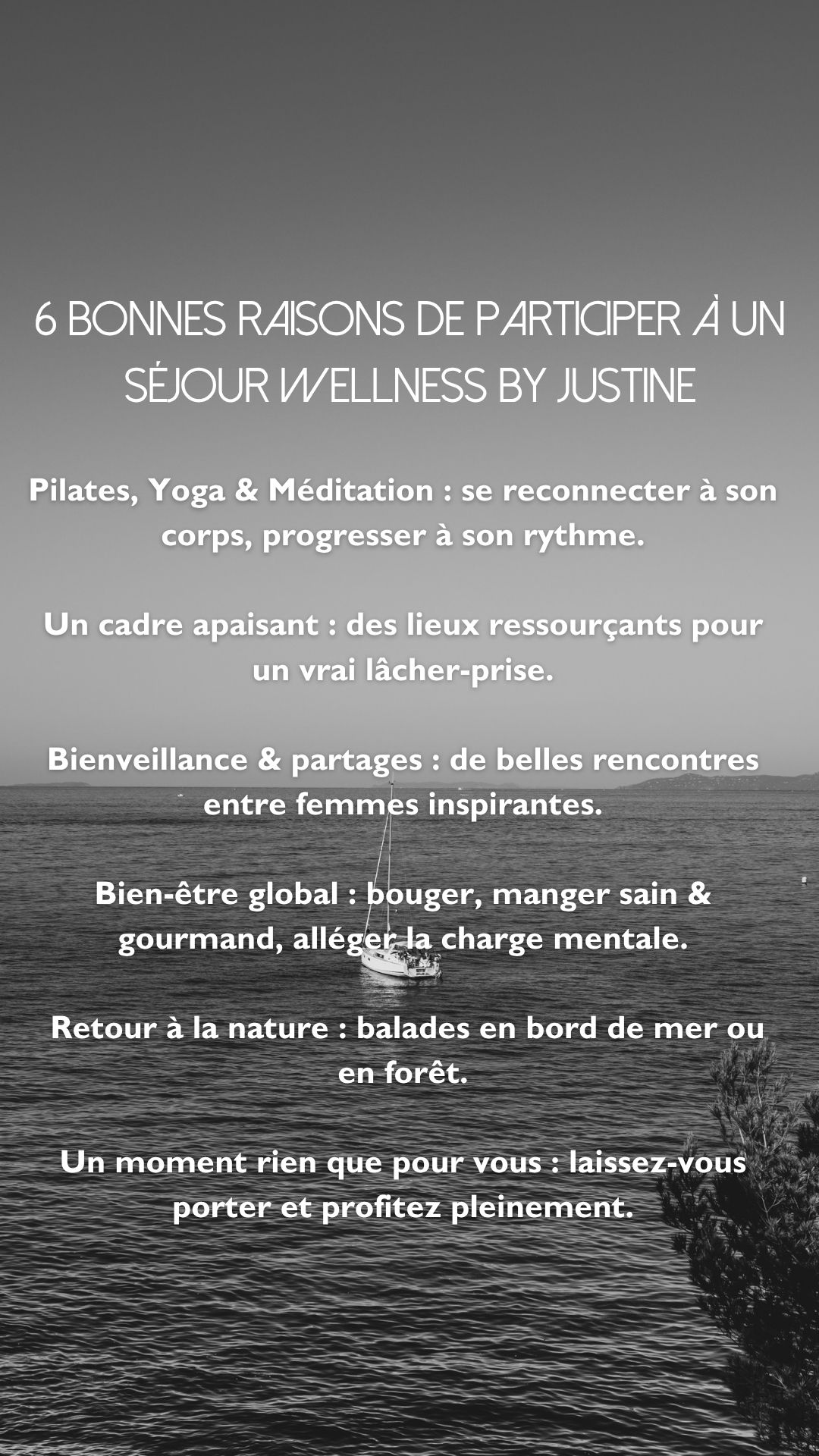 retraite pilates yoga Pourquoi participer à un séjour Wellness By Justine