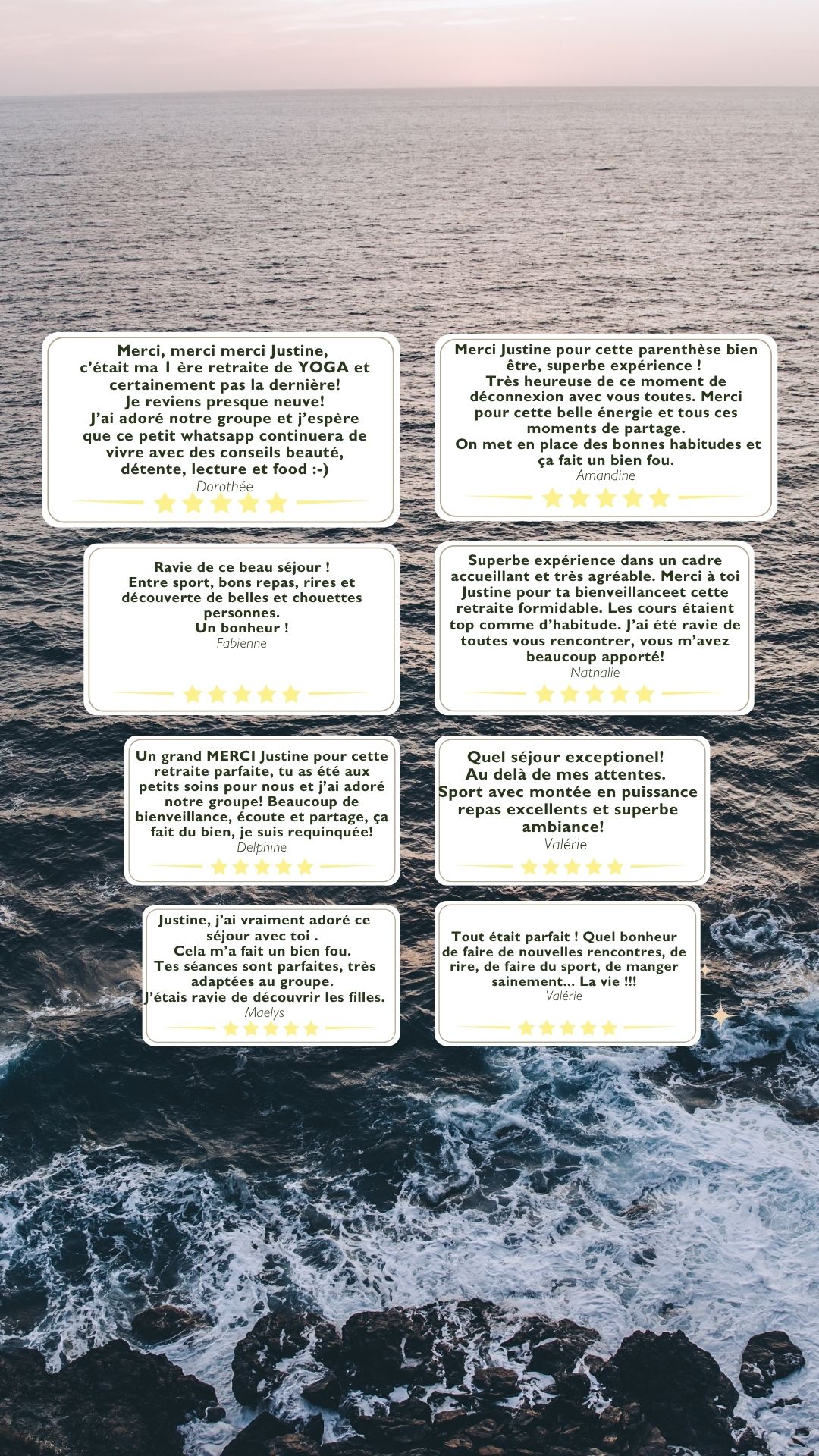 retraite pilates yoga témoignage